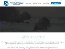 Tablet Screenshot of pacificbreezemarketing.com